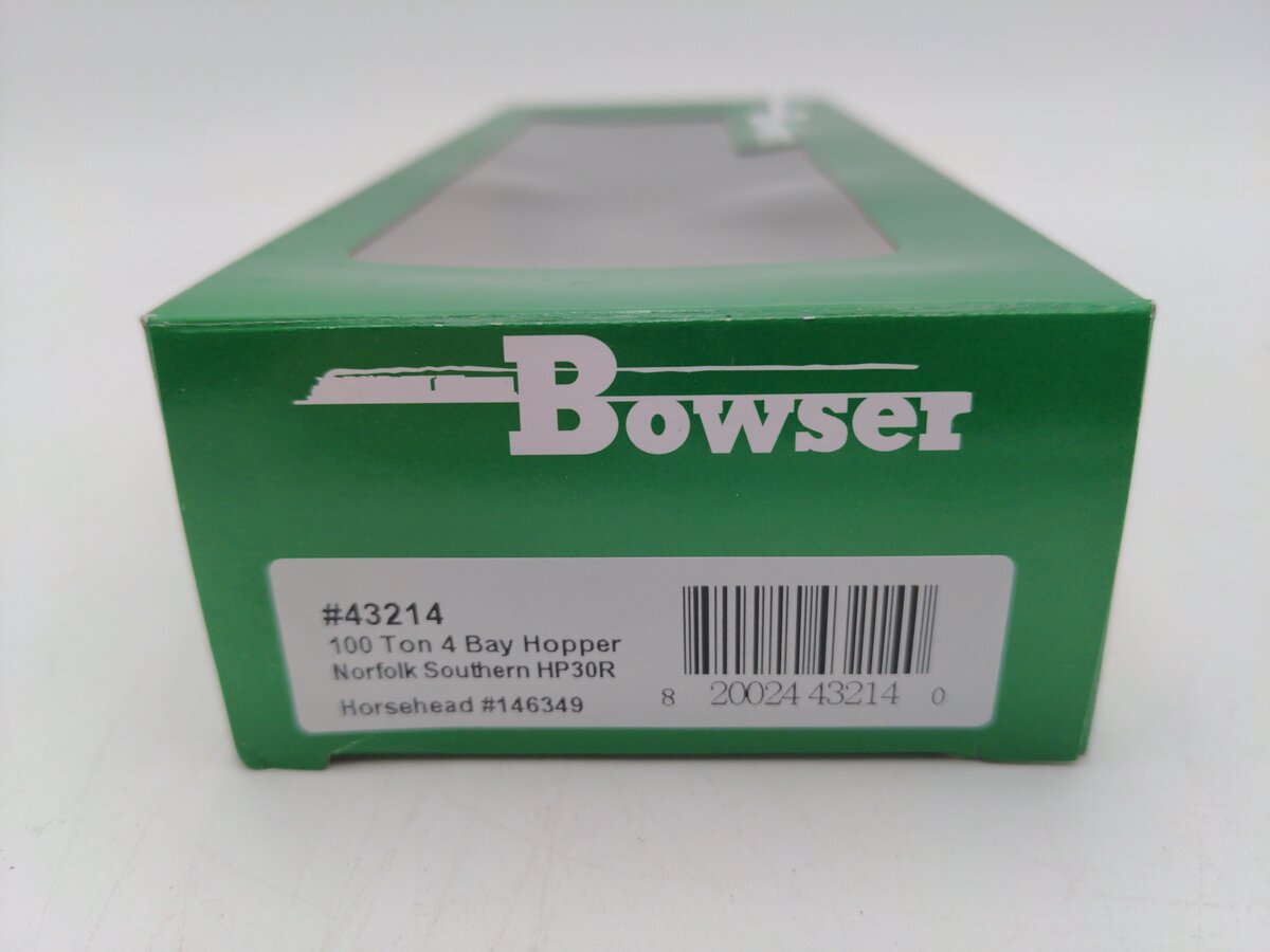 Bowser 43214 HO Norfolk Southern Executive Line 100-Ton 3-Bay Hopper RTR #146349