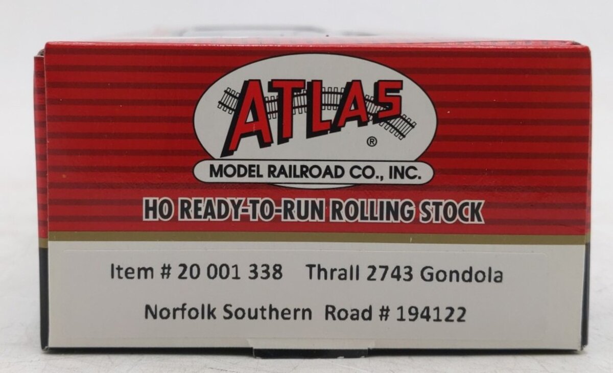 Atlas 20001338 HO Scale Norfolk Southern Thrall 2743 Gondola #194122