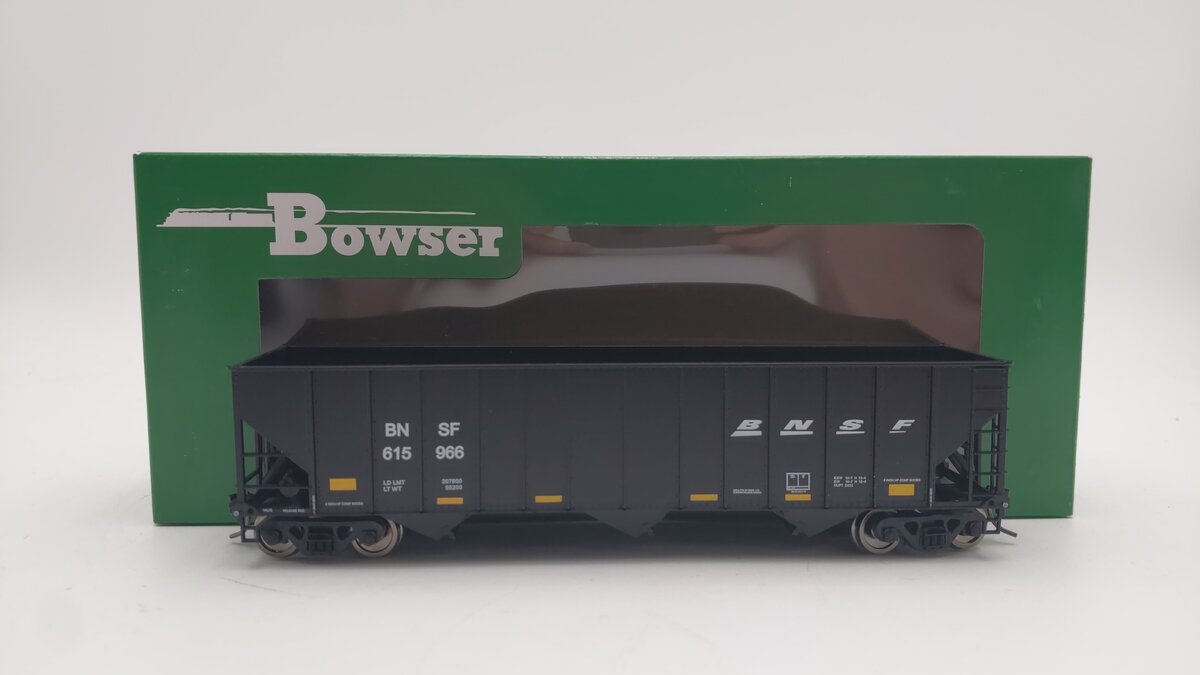 Bowser 43182 HO BNSF Railway Executive Line 100-Ton 3-Bay Hopper RTR #615966