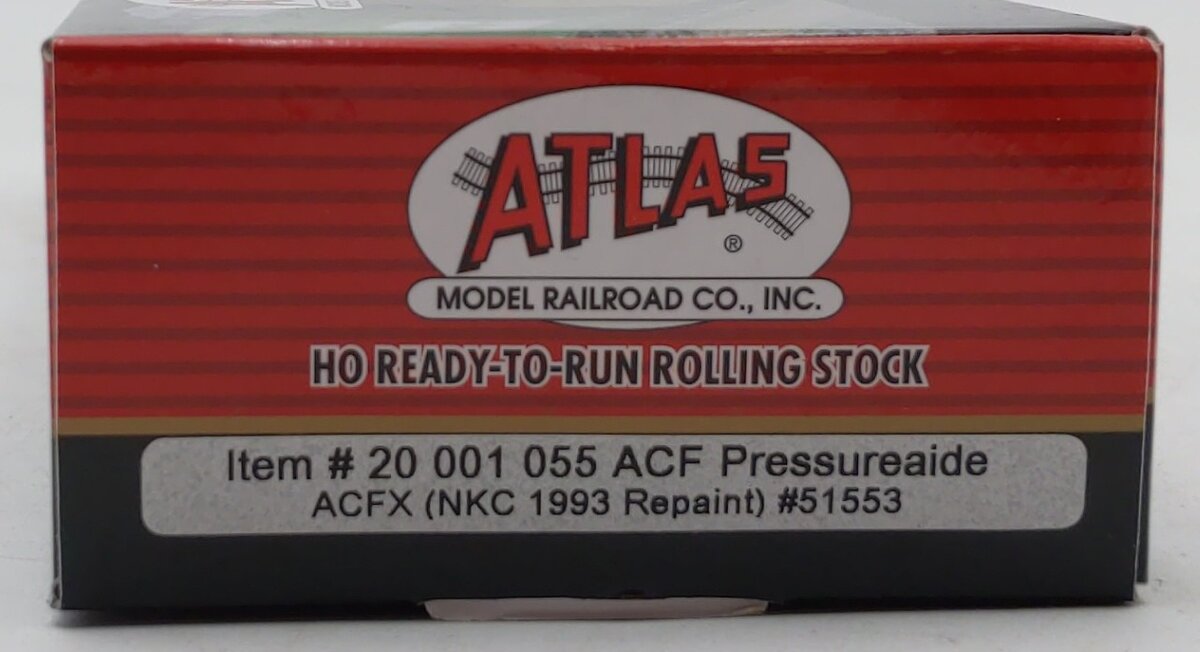 Atlas 20001055 HO ACFX ACF Pressureaide Covered Hopper #51553