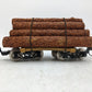 Delton 9201 G Scale Short Log Car - Metal Wheels EX