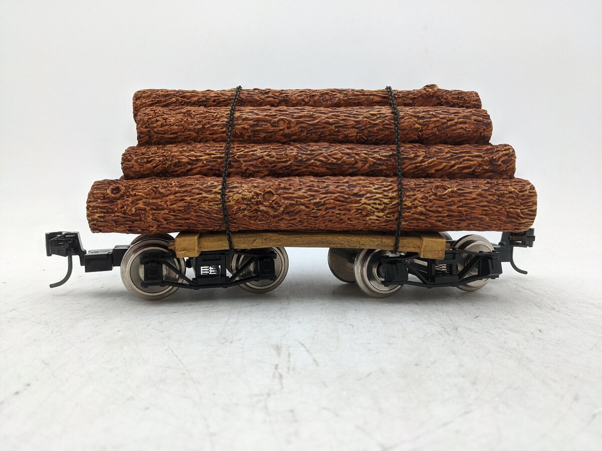 Delton 9201 G Scale Short Log Car - Metal Wheels EX