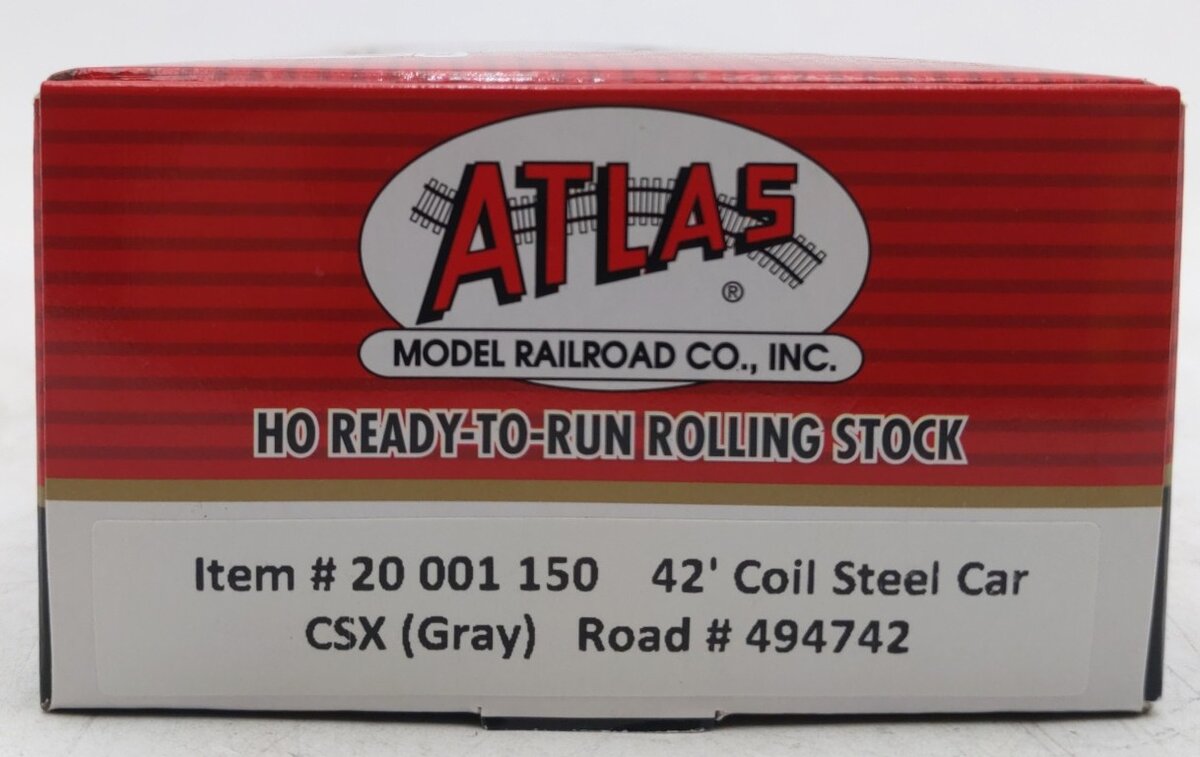 Atlas 20001150 HO Scale CSX 42' Coil Steel Car #494742