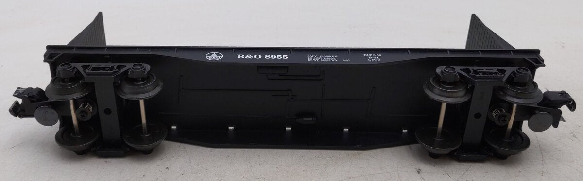 Industrial Rail 7502 O Baltimore & Ohio Flatcar w/Bulkheads & Stakes #8955 EX/Box