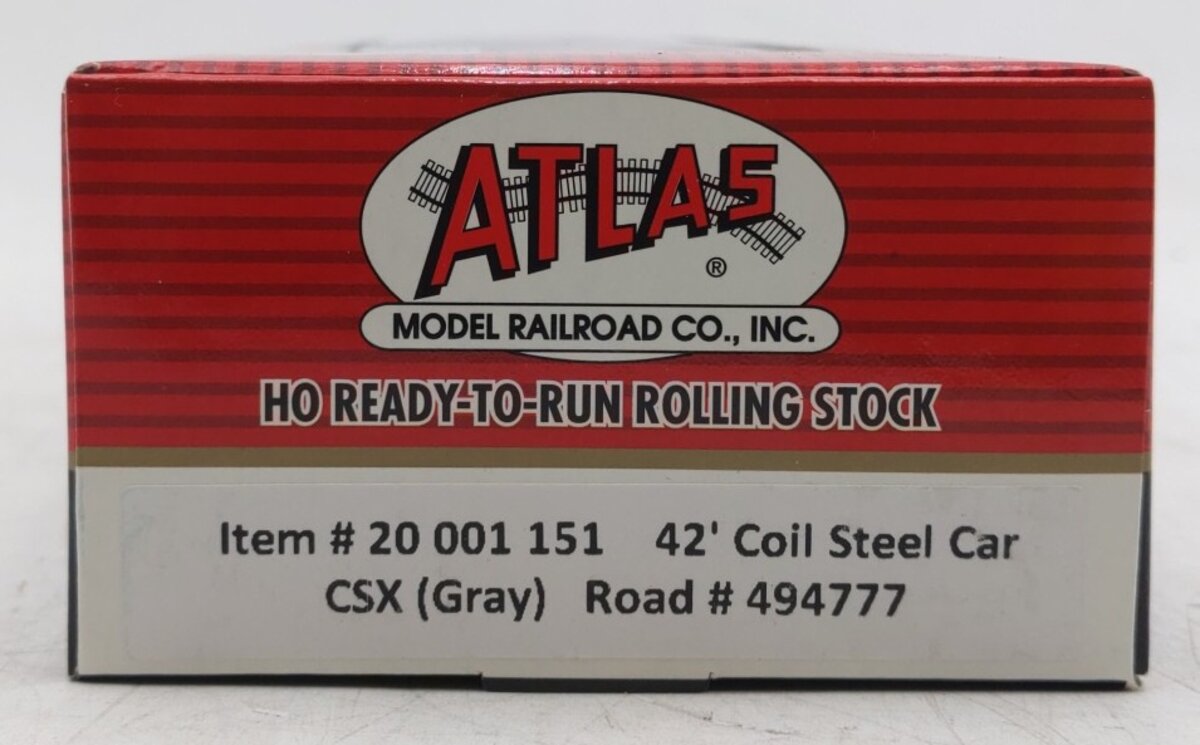 Atlas 20001151 HO Scale CSX 42' Coil Steel Car #494777