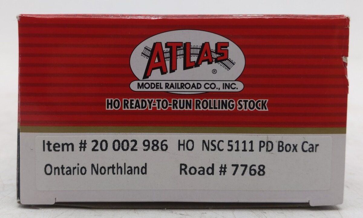 Atlas 20002986 HO Ontario Northland 50' NSC PD Boxcar #7768