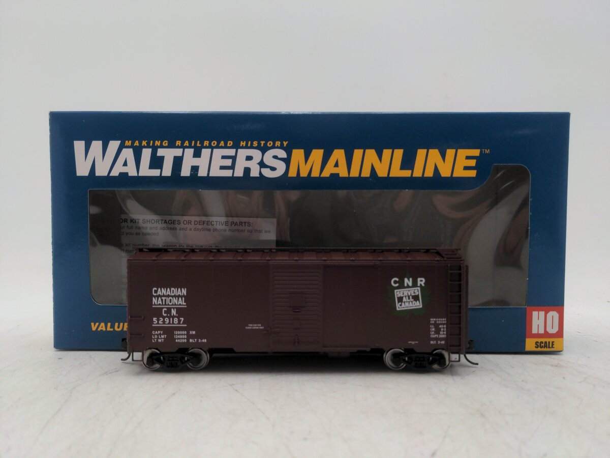 Walthers 910-1654 HO Canadian National 40' AAR 1944 Boxcar RTR #529187