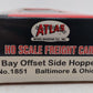 Atlas 1851 HO Scale Baltimore & Ohio 2 Bay Offset Side Hopper #234338 EX/Box