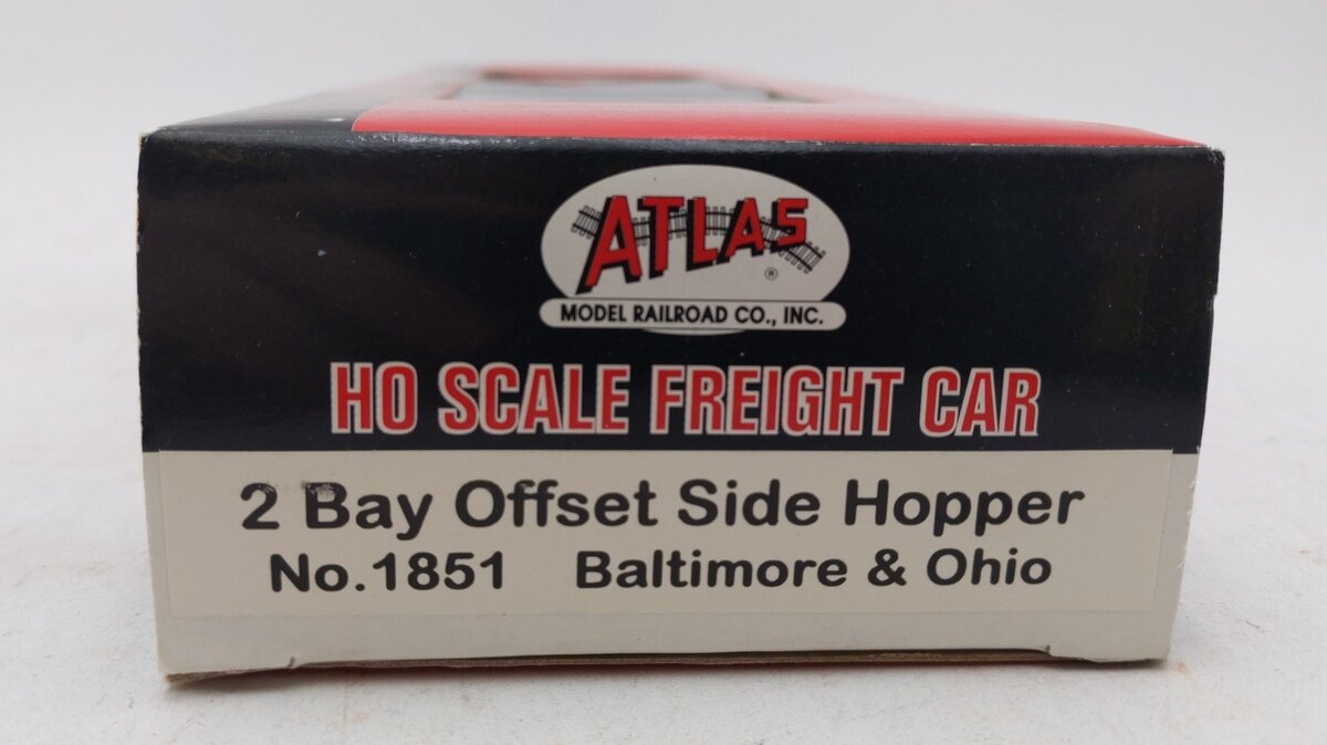 Atlas 1851 HO Scale Baltimore & Ohio 2 Bay Offset Side Hopper #234338 EX/Box