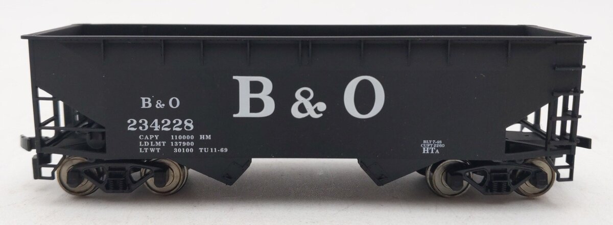Atlas 1851 HO Scale Baltimore & Ohio 2 Bay Offset Side Hopper #234338 EX/Box