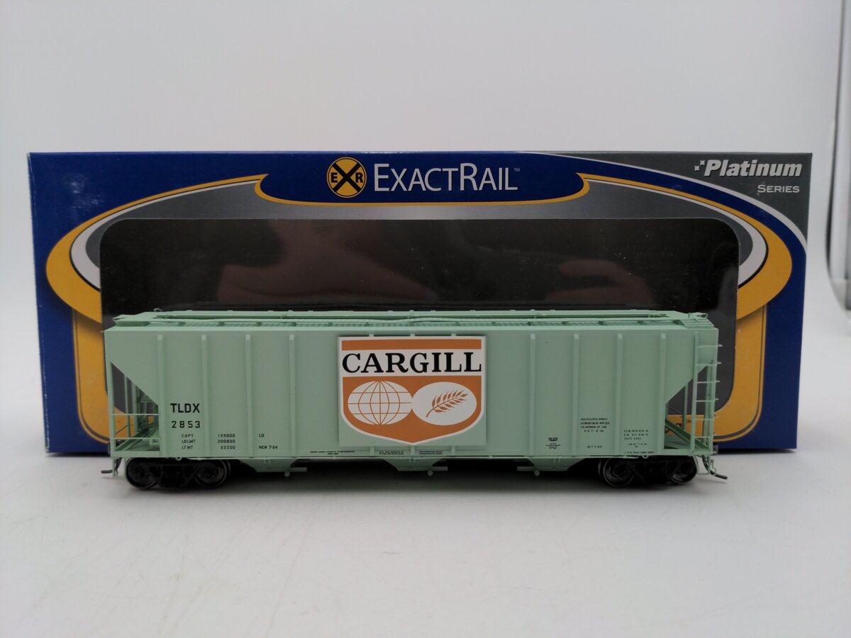 ExactRail EP-80171-5 HO Scale Cargill Grain Hopper Car #2853 NIB