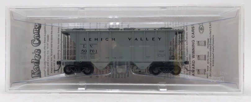Kadee 8616 HO Scale Lehigh Valley 2 Bay PS-2 Covered Hopper Car #50701 LN/Box