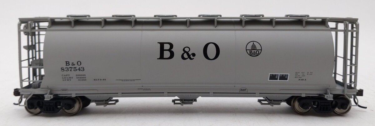 Atlas 1931-4 HO Baltimore & Ohio 3-Bay Cylindrical Hopper #837543 LN/Box