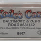 Kadee 8647 HO Baltimore & Ohio PS-2 2-Bay Covered Hopper #631142