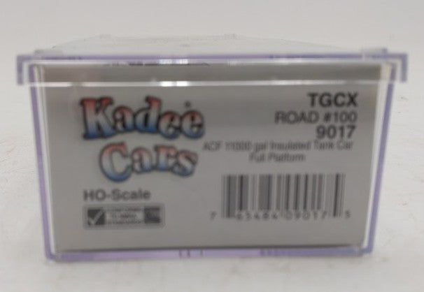 Kadee 9017 HO Scale TGCX ACF 11K Gal Insulated Tank Car #100