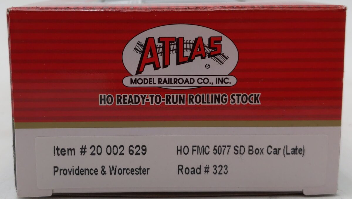 Atlas 20002629 HO Providence & Worcester FMC 5077 Single Door Boxcar #243