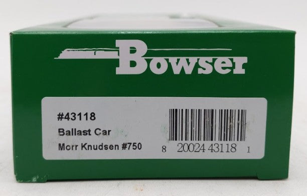 Bowser 43118 HO MK 70 Ton 2 Ballast Car with Side Chutes Hopper Car RTR #750 NIB
