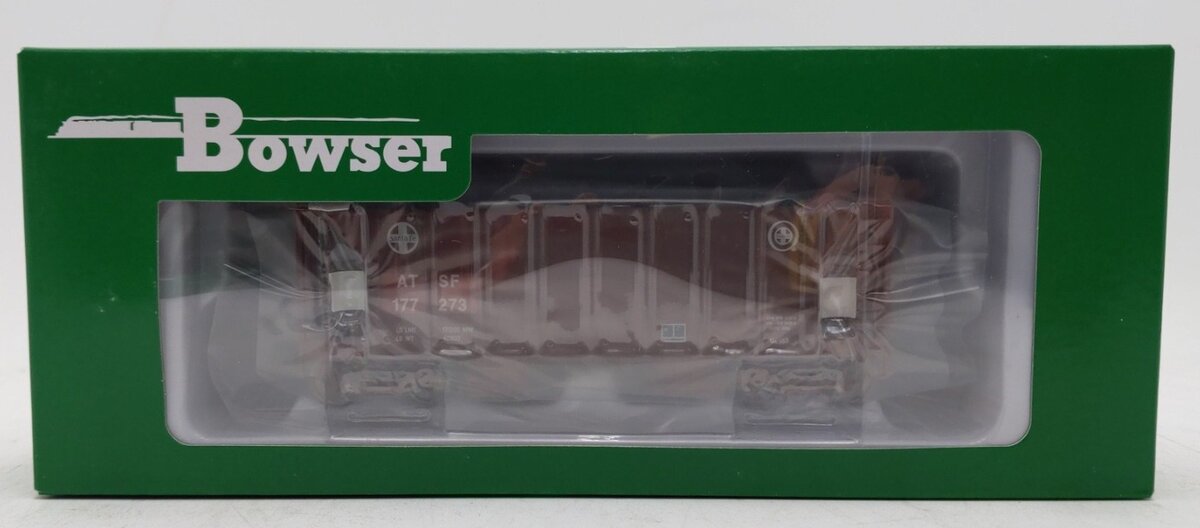 Bowser 43131 HO Atchison Topeka Santa Fe RTR 70-Ton 2-Bay Ballast Hopper #177273