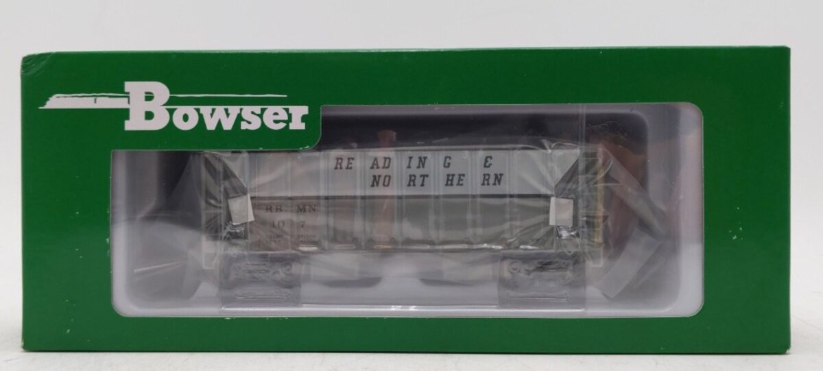 Bowser 43122 HO Reading & Northern RTR 70-Ton 2-Bay Ballast Hopper #107