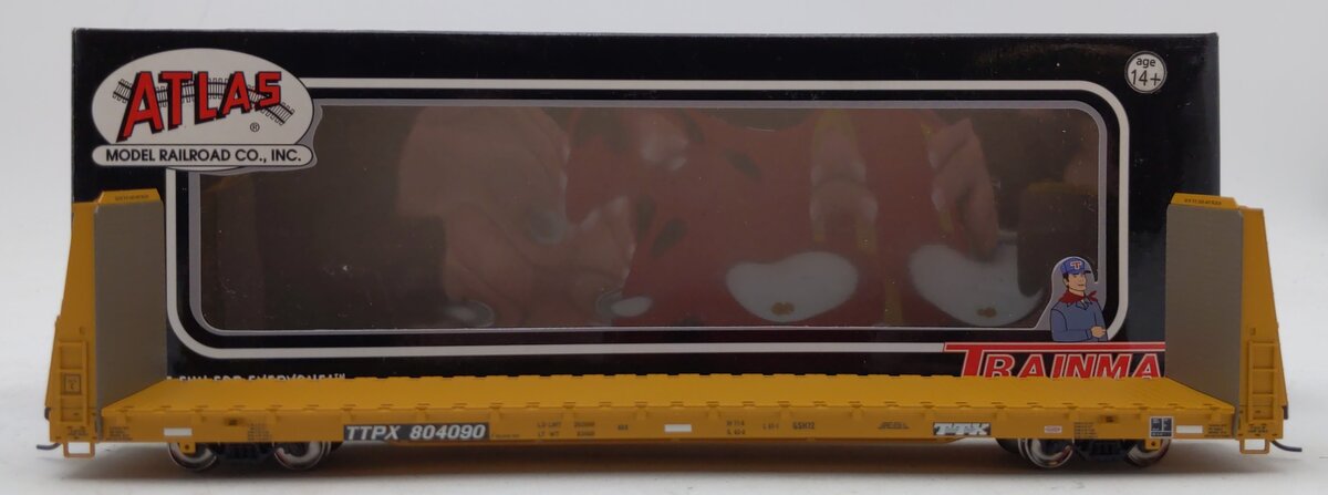 Atlas 20000859 HO Scale Trainman TTX Corporation Bulkhead Flat Car #804090