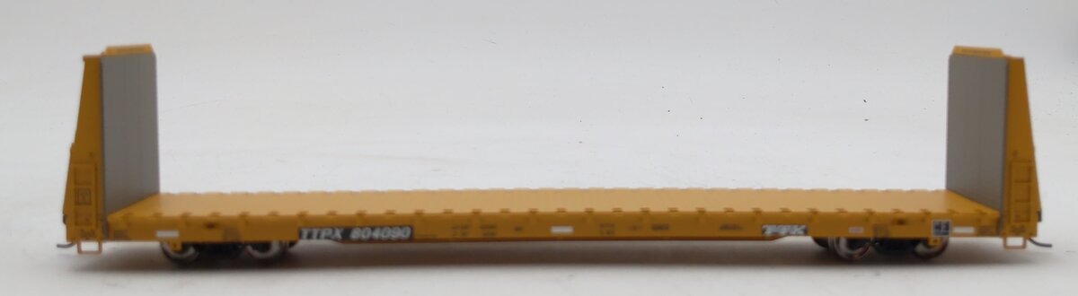 Atlas 20000859 HO Scale Trainman TTX Corporation Bulkhead Flat Car #804090