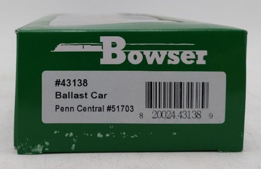Bowser 43138 HO Penn Central RTR 70-Ton 2-Bay Ballast Hopper #51703