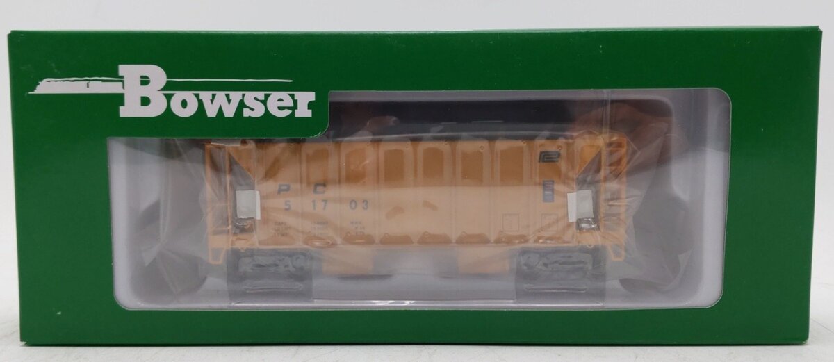 Bowser 43138 HO Penn Central RTR 70-Ton 2-Bay Ballast Hopper #51703
