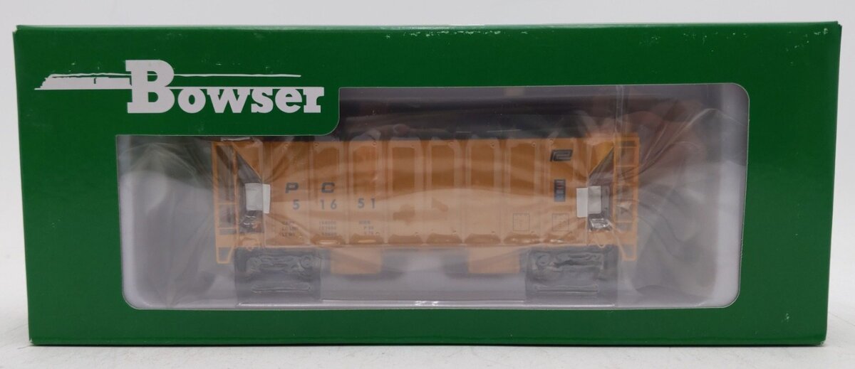 Bowser 43136 HO Penn Central RTR 70-Ton 2-Bay Ballast Hopper #51651