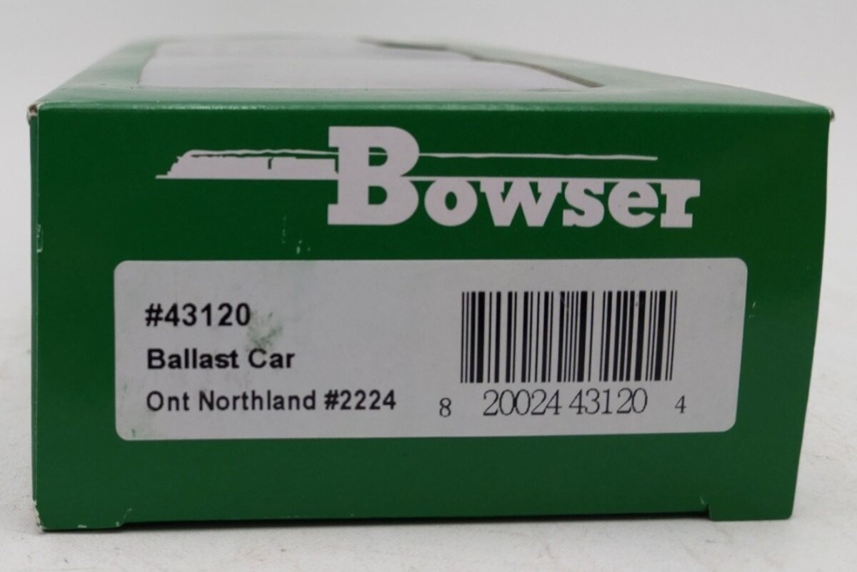 Bowser 43120 HO Ontario Northland 70T Ballast Car Hopper w/ Side Chutes #2224