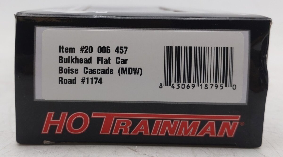 Atlas 20006457 HO Boise Cascade (MDW) Bulkhead Flat Car #1174