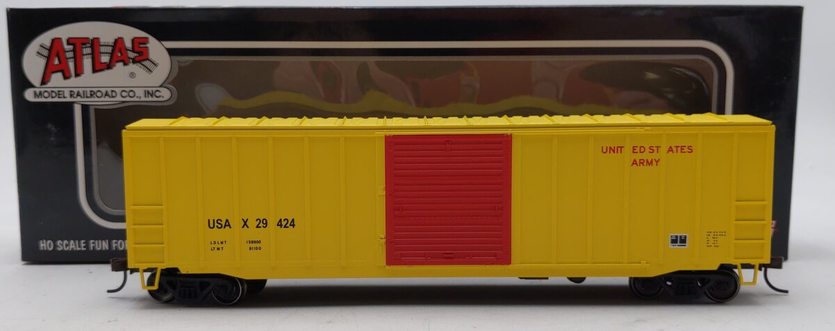 Atlas 20002582 HO Scale Trainman United States Army 50' 6" ACF Box Car #29424