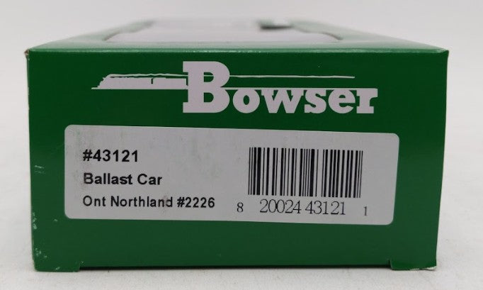 Bowser 43121 HO ON 70 Ton 2 Ballast Car with Side Chutes Hopper Car RTR #2226