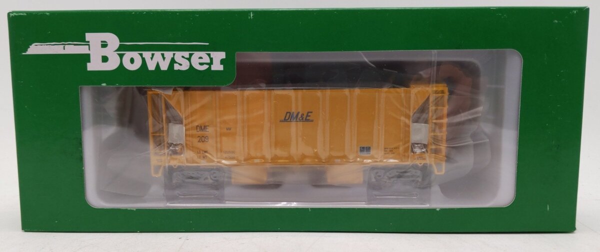 Bowser 43133 HO DM&E 70 Ton 2 Ballast Car with Side Chutes Hopper Car RTR #209