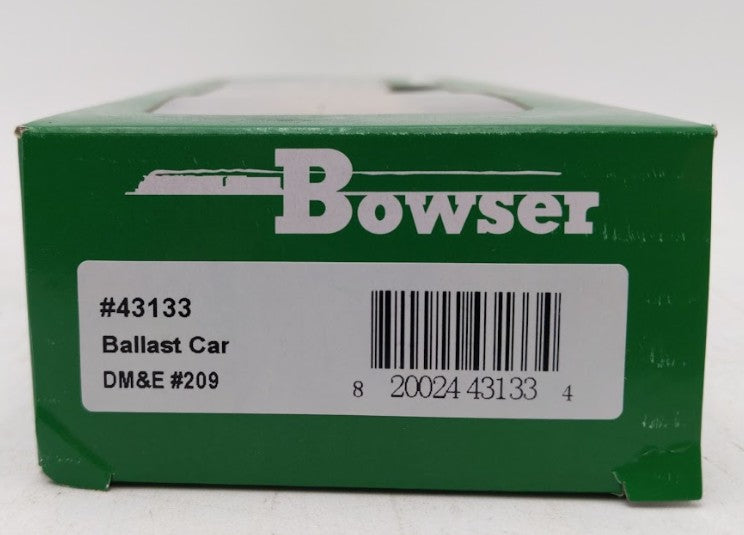 Bowser 43133 HO DM&E 70 Ton 2 Ballast Car with Side Chutes Hopper Car RTR #209