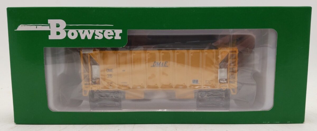 Bowser 43134 HO DM&E 70 Ton 2 Ballast Car with Side Chutes Hopper Car RTR #215