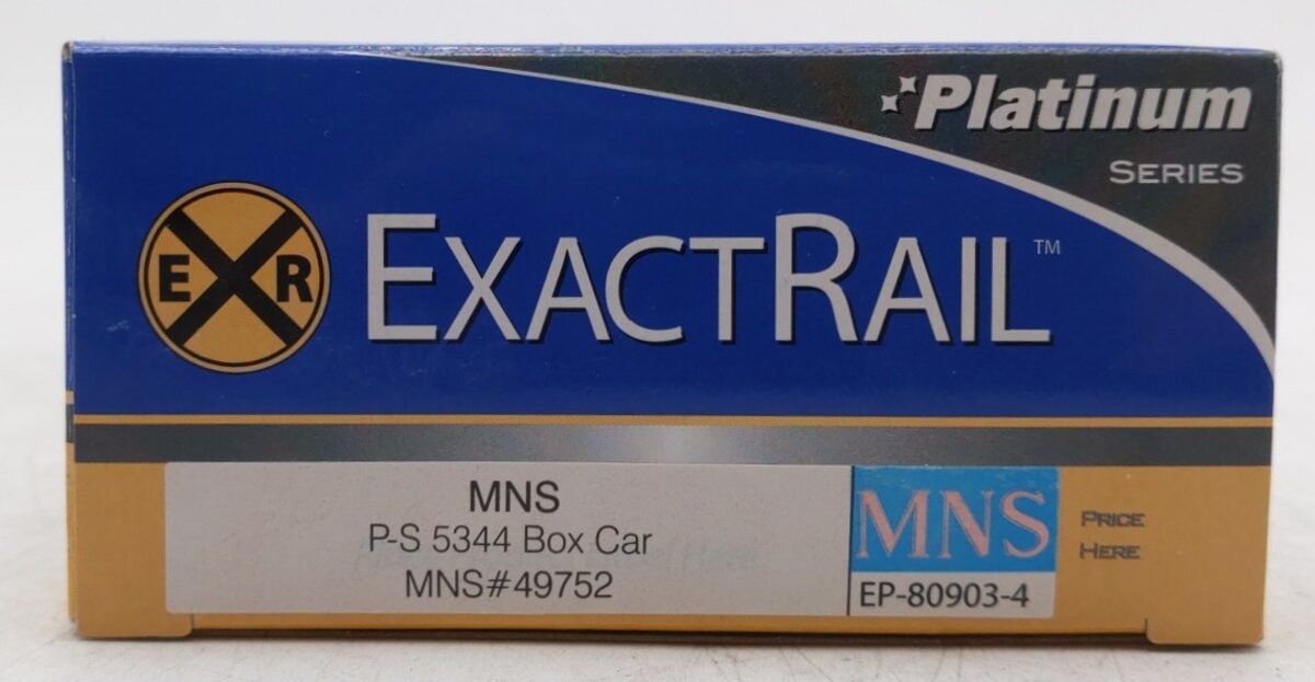 ExactRail EP-80903-4 HO Minneapolis, Northfield & Southern PS5344 Box Car #49752
