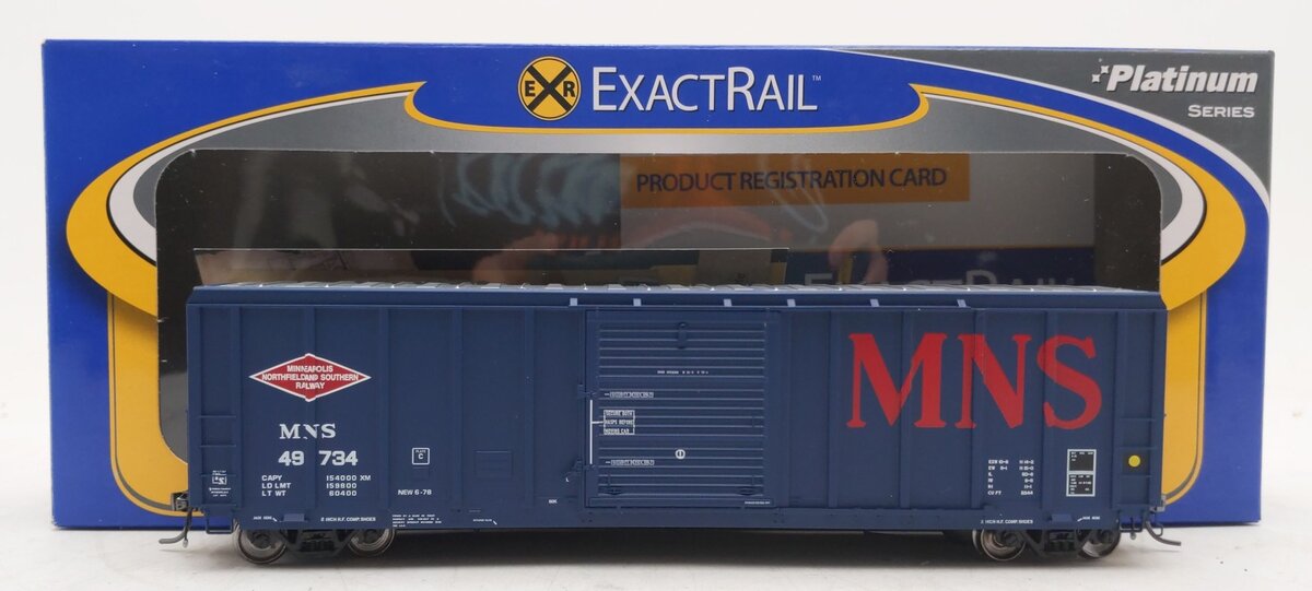 ExactRail EP-80903-2 HO Minneapolis, Northfield & Southern PS5344 Box Car #49734