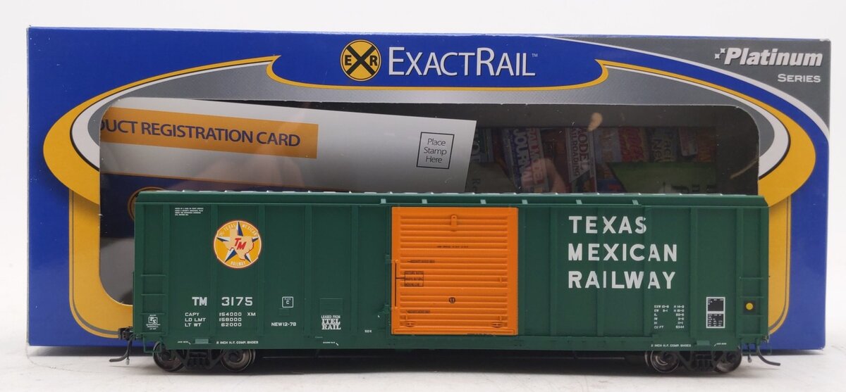 ExactRail EP-80906-3 HO Texas Mexican Railway PS5344 Box Car #3175