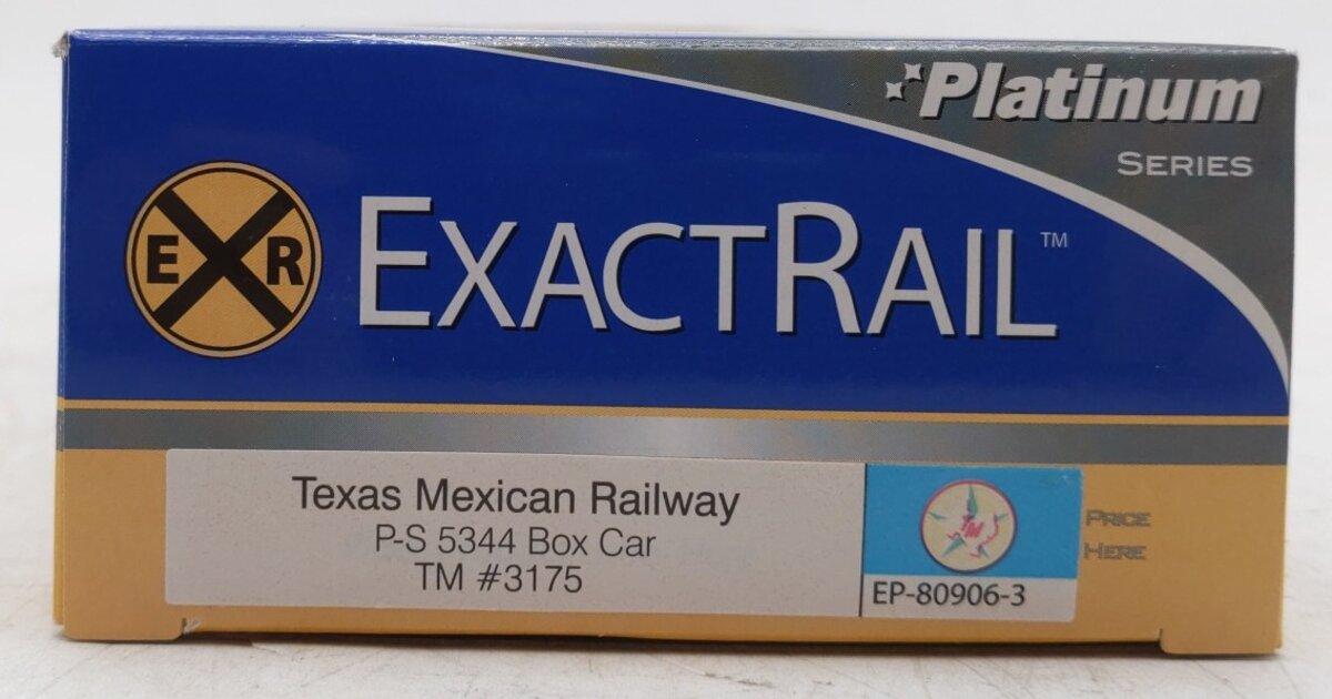ExactRail EP-80906-3 HO Texas Mexican Railway PS5344 Box Car #3175