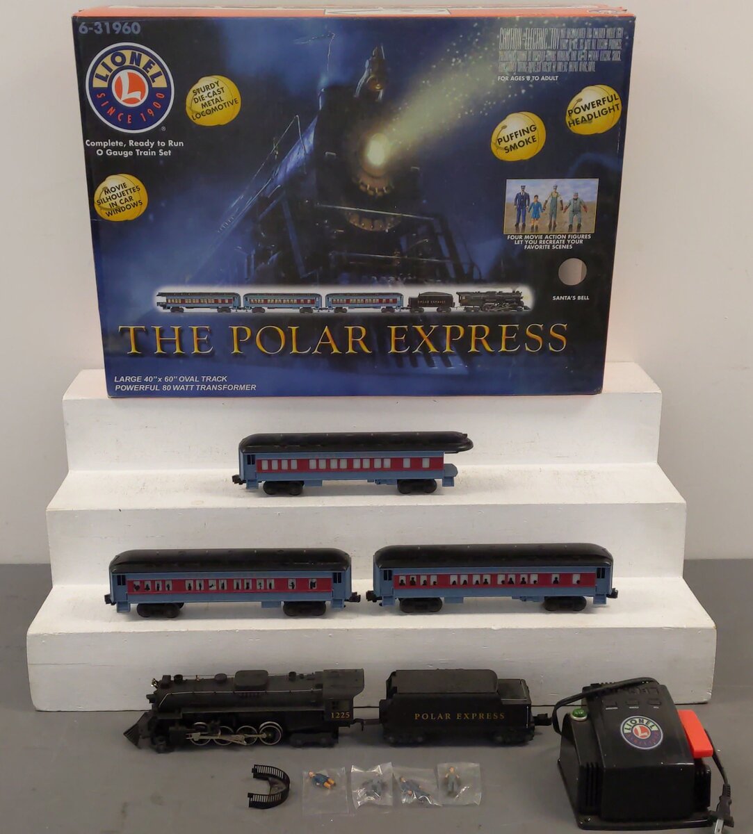 Lionel 6-31960 O Gauge The Polar Express Steam Locomotive Set (No Bell/Track) EX/Box