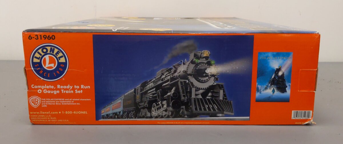 Lionel 6-31960 O Gauge The Polar Express Steam Locomotive Set (No Bell/Track) EX/Box