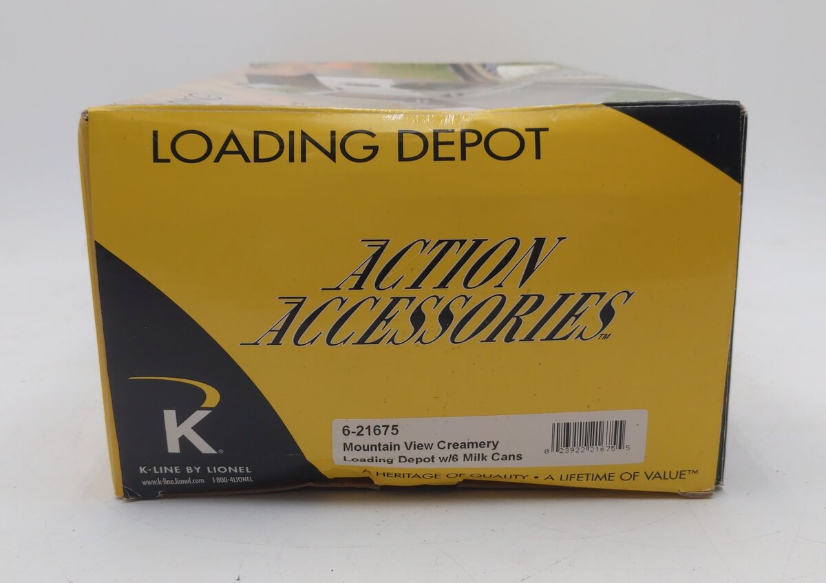 Lionel K-Line 6-21675 O Gauge Mountain View Creamery Loading Depot LN/Box
