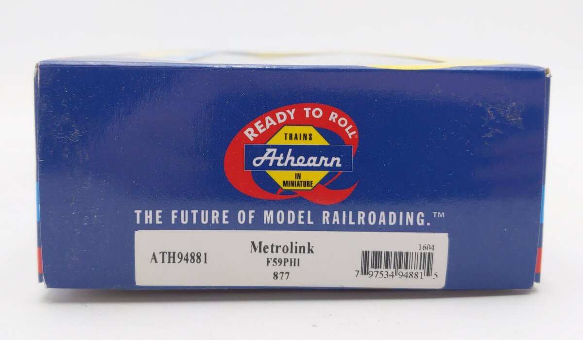 Athearn 94881 HO Metrolink F59PHI Diesel Locomotive Ready-to-Run #877