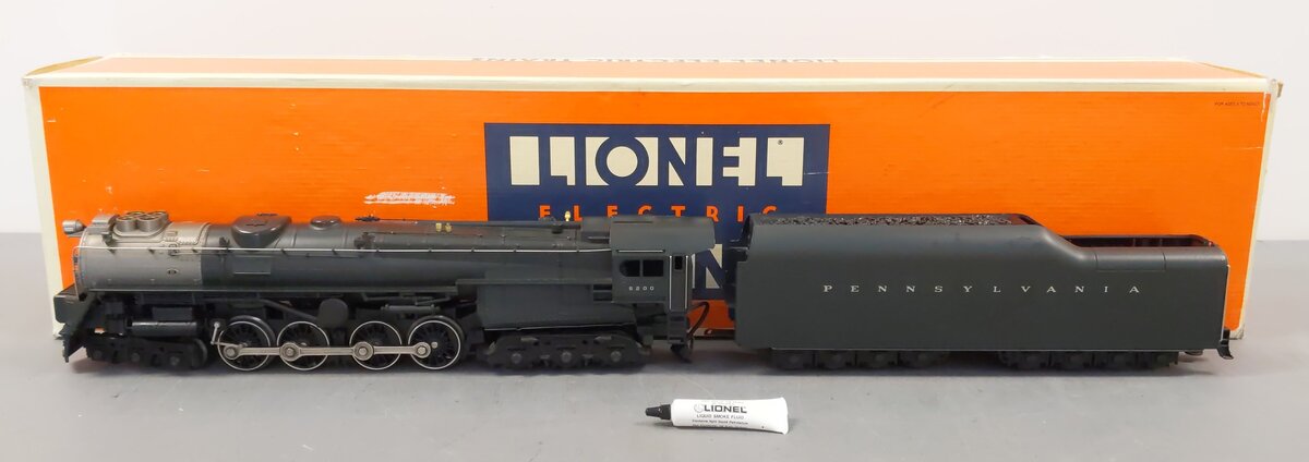 Lionel 6-18010 O PRR 6-8-6 Turbine Steam Locomotive & Tender with RS #6200 VG/Box