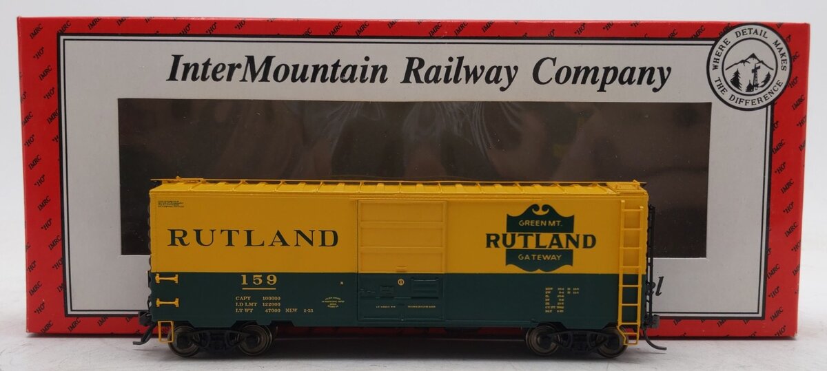 InterMountain 100-199 HO Scale Rutland Steam Shack 40 ft. Ps-1 Boxcar #159 NIB