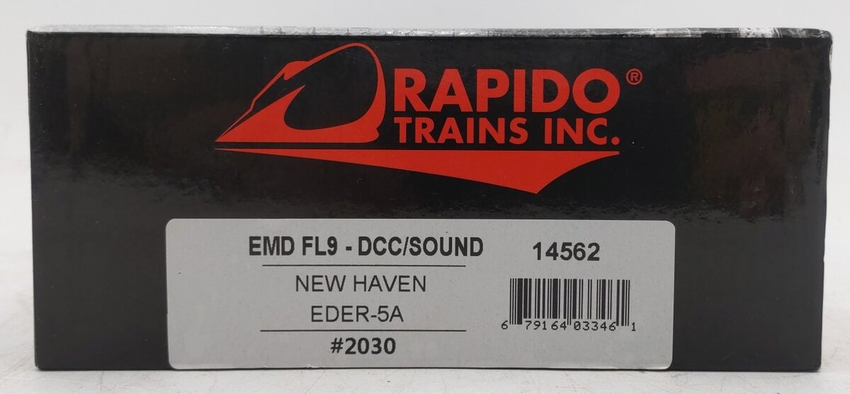 Rapido Trains 14562 HO New Haven EMD FL9 EDER-5a Diesel Loco w/DCC & Sound #2030