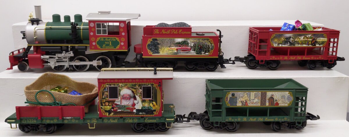 Piko 38123 Christmas G Gauge Steam Freight Starter Set with Sound & Smoke EX/Box
