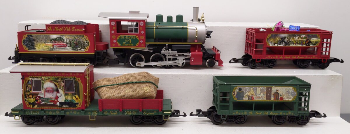 Piko 38123 Christmas G Gauge Steam Freight Starter Set with Sound & Smoke EX/Box