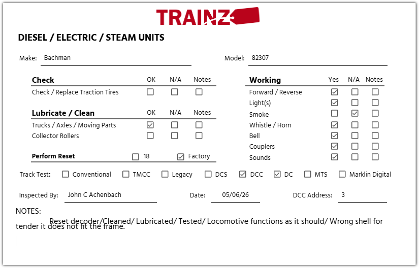 Bachmann 82307 HO Black Undecorated Baldwin 4-6-0 Steam Locomotive & Tender/Box