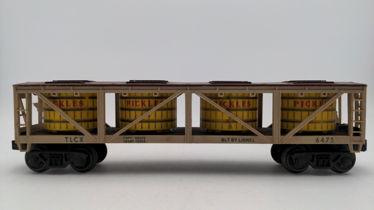 Lionel 6475 Vintage O Gauge Postwar Pickles Vat Car VG